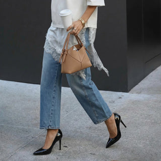 Celeste Patent Pointed-Toe Pumps