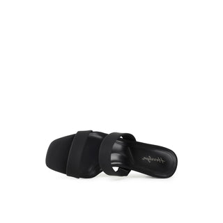 Tessa Two-Strap Block-Heel Sandals
