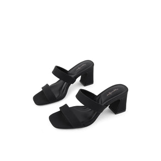 Tessa Two-Strap Block-Heel Sandals