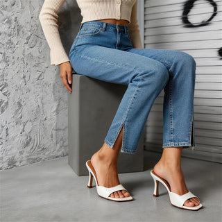 Talia Classic Open-Toe Heeled Mules