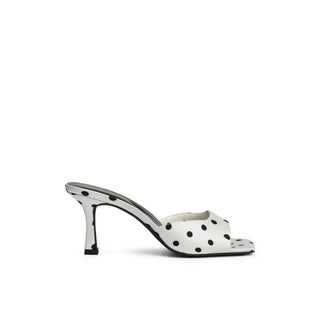 Talia Polka Dot Open-Toe Heeled Mules