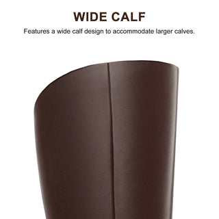 Noelle Wide-Calf Kitten-Heel Boots