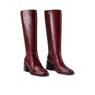 Blair Square-Toe Knee-High Boots