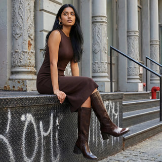 Blair Square-Toe Knee-High Boots