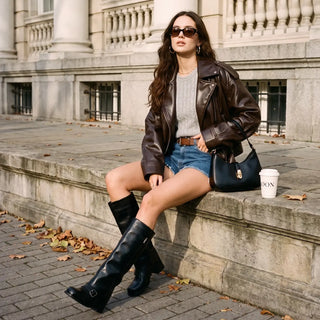 Briar Moto Knee-High Boots