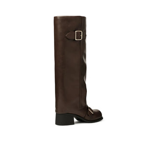 Briar Moto Knee-High Boots